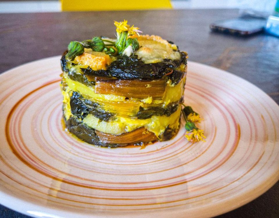 Torta di campo con bietole, patate e robiola di Roccaverano 3