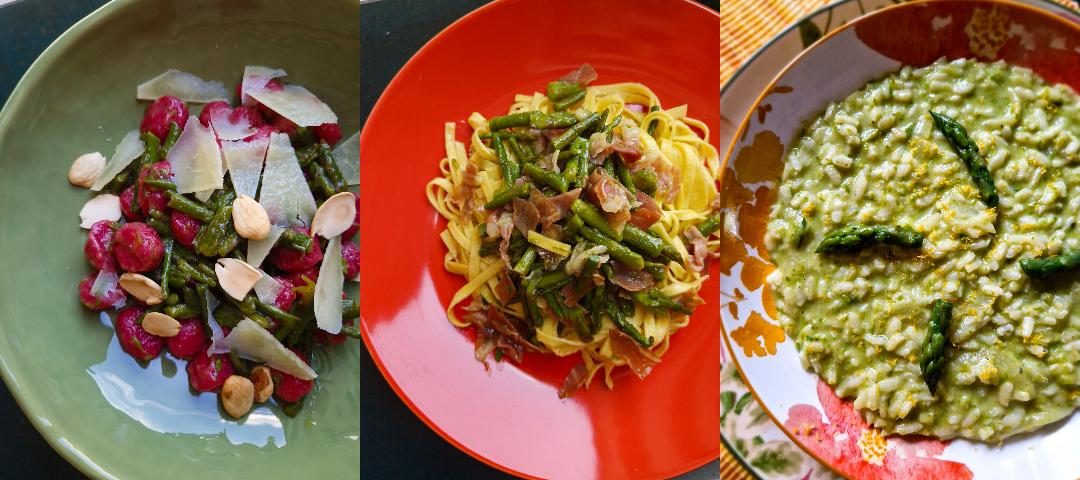 Raccolta. Tre primi con gli asparagi